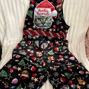 Christmas Cat Romper